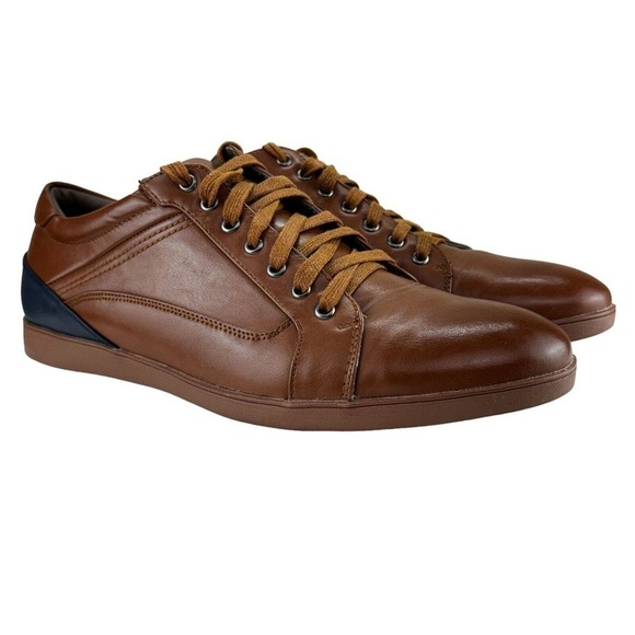 Tayno Other - Tayno Shoes Mens 11 Berny Coffee Lace Up Low Top Brown Classic Casual Dress